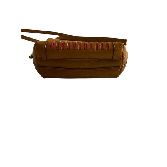 Retro Woven Leather Crossbody Fossil Tan Multicolor - Picture 4 of 10